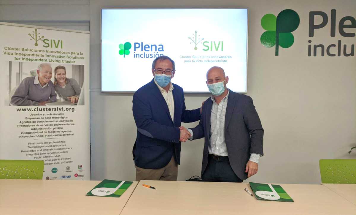 Firma convenio Plena Inclusión con Cluster SIVI