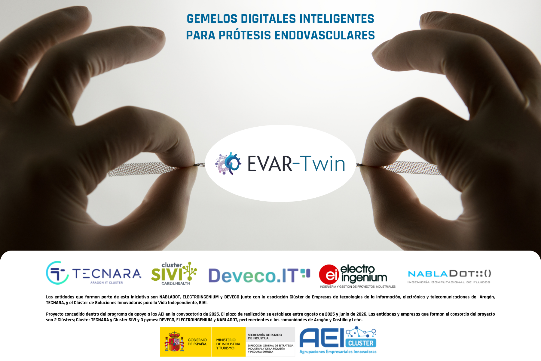 EVAR-Twin: Gemelos digitales inteligentes para prótesis endovasculares