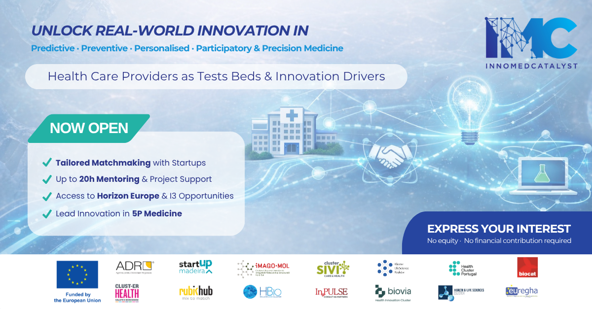 Innovación en la medicina 5P: InnoMedCatalyst abre convocatoria